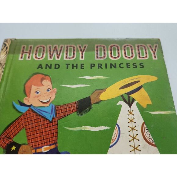Vintage 1952 Howdy Doody and the Princess Little Golden Book 1st Edition 50s U7 - Picture 2 of 9